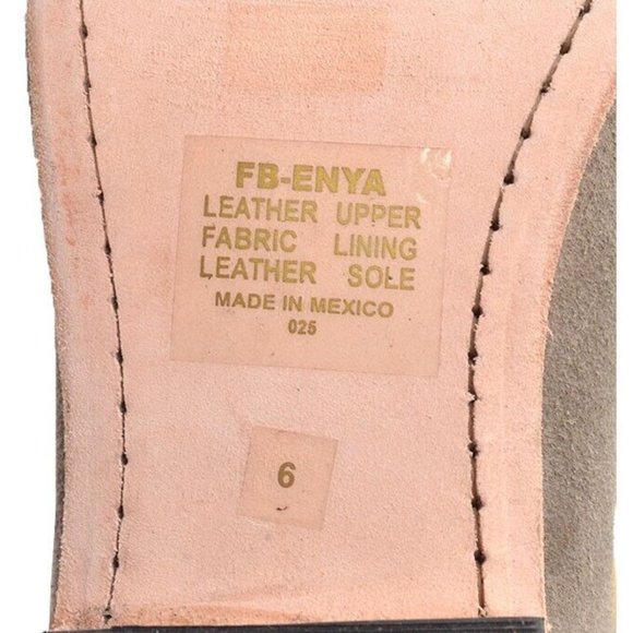 Freebird Enya Taupe Leather Ankle Tie Flats 6 M New - Picture 6 of 7